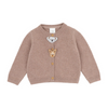 Bebe Bailey Animal Face Cardigan - Chestnut