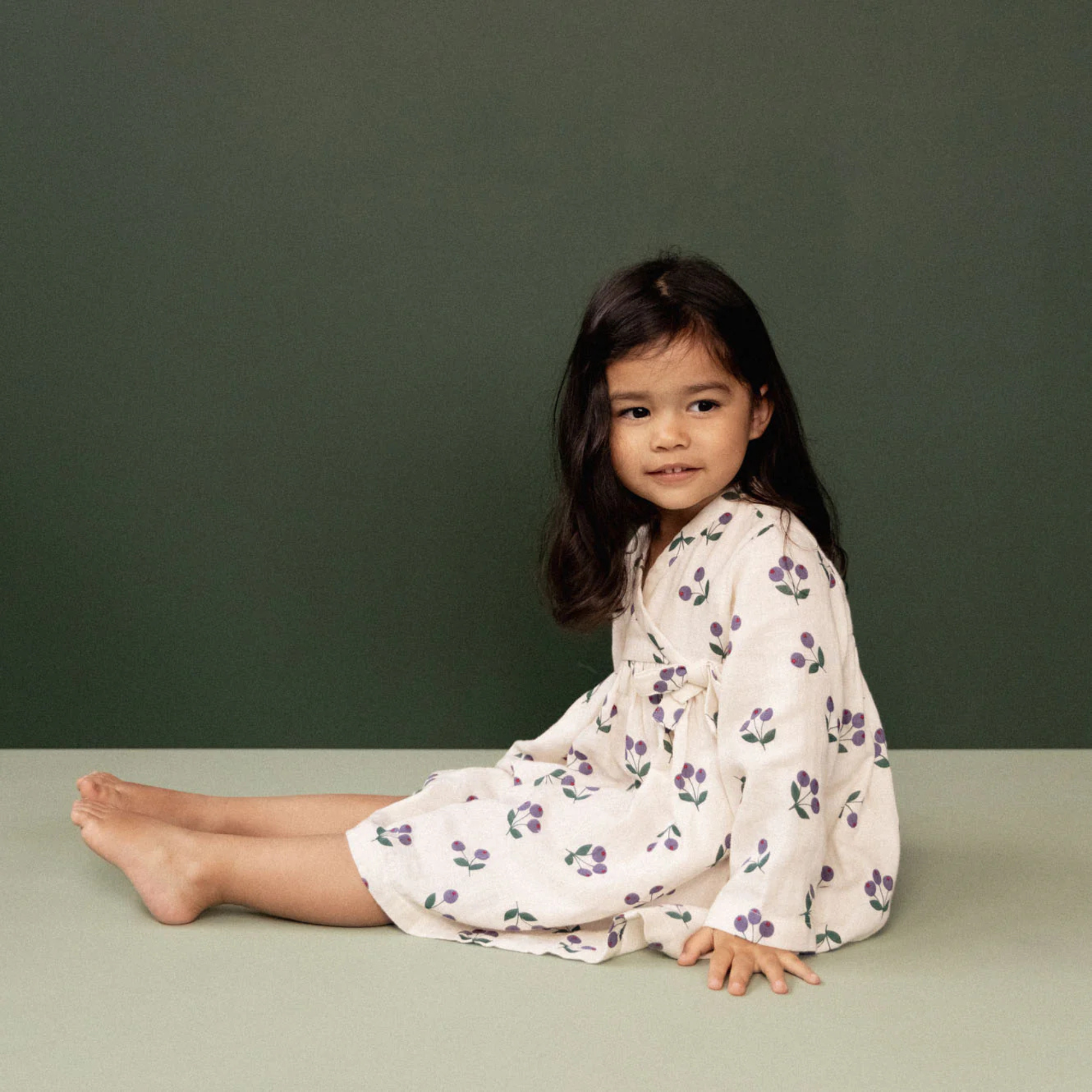 Nature Baby Mabel Dress -  Winter Berry Natural Print