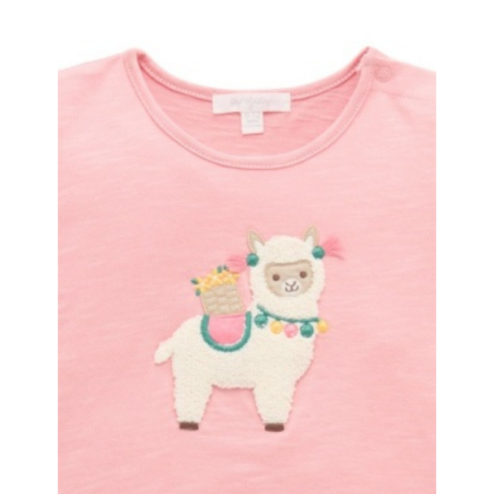 Purebaby Ruffle Tee - Papaya