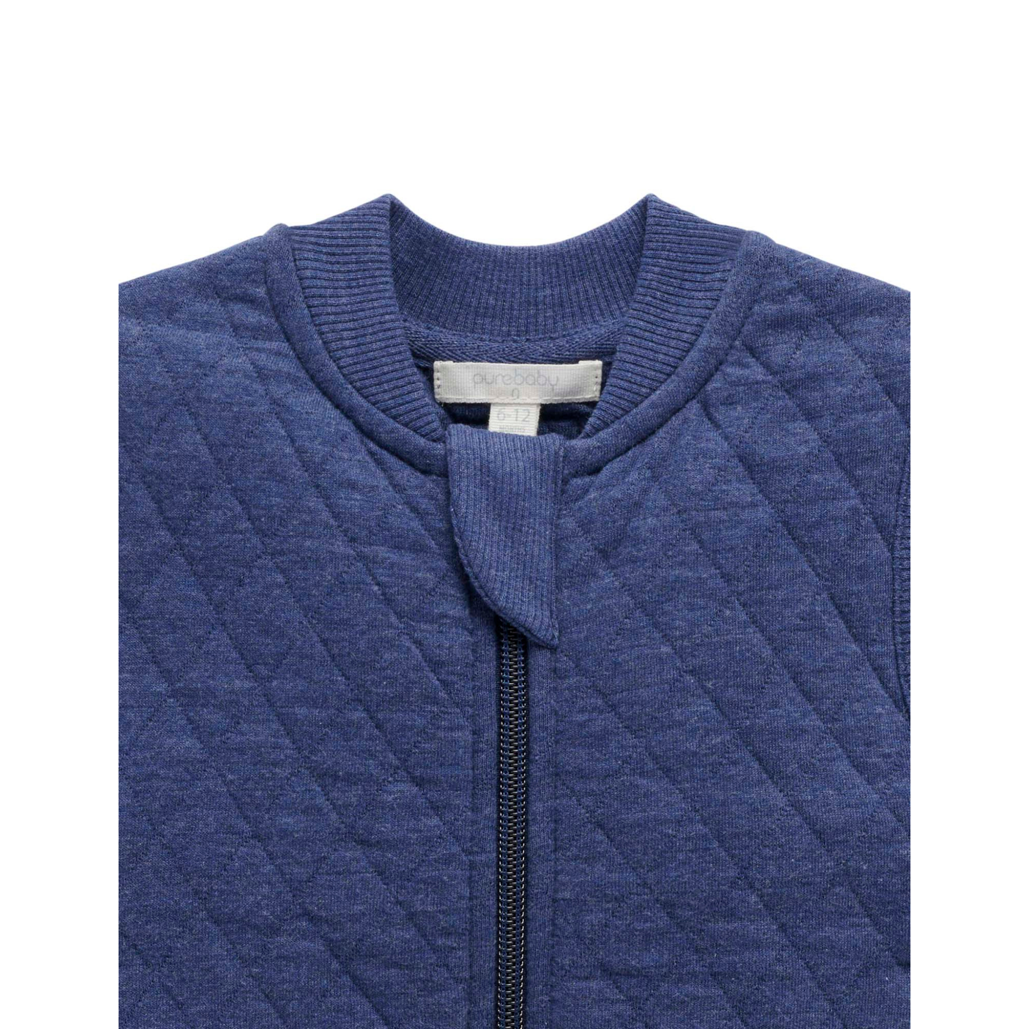 Purebaby Quilted Vest - Midnight Melange