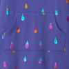 Hatley Rainbow Raindrops Sweatshirt Dress - Royal Blue