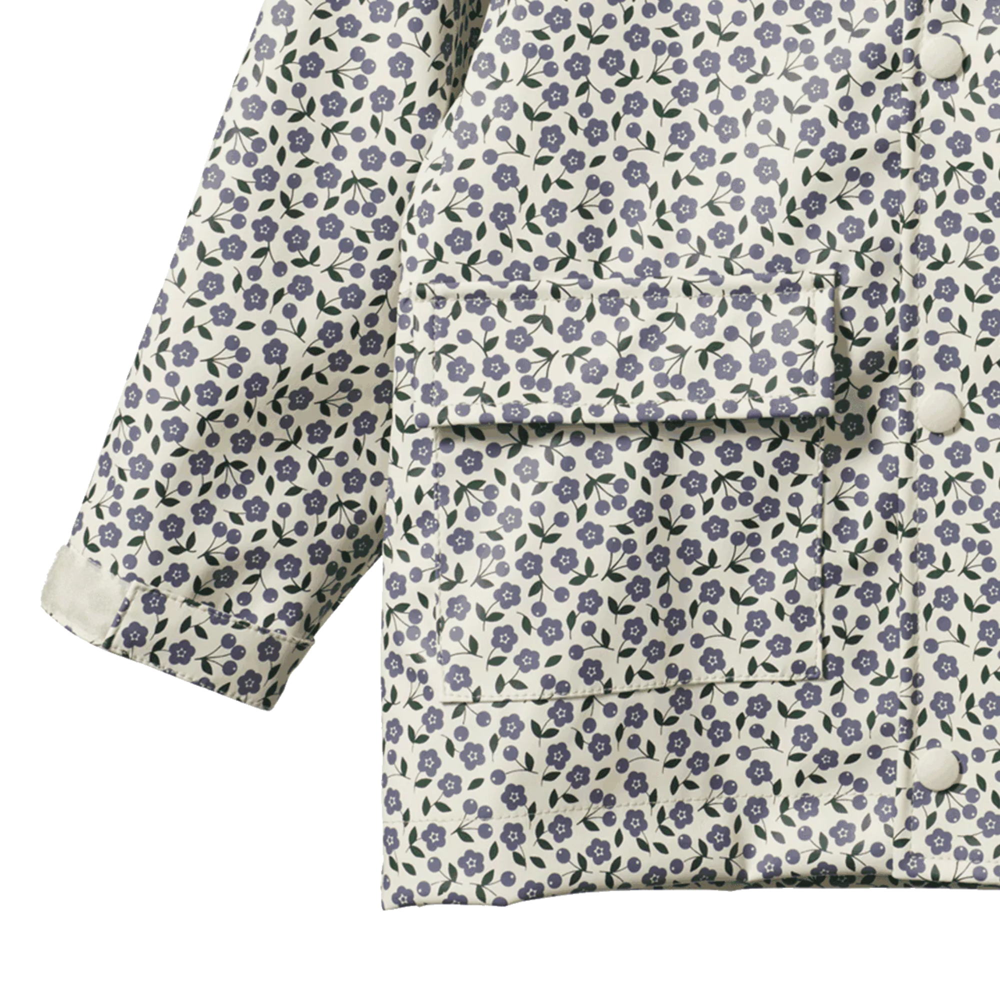 Nature Baby Raincoat - Briarwood Heron Print