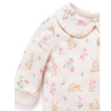 Purebaby Thick Zip Growsuit - Bunny Garden Print