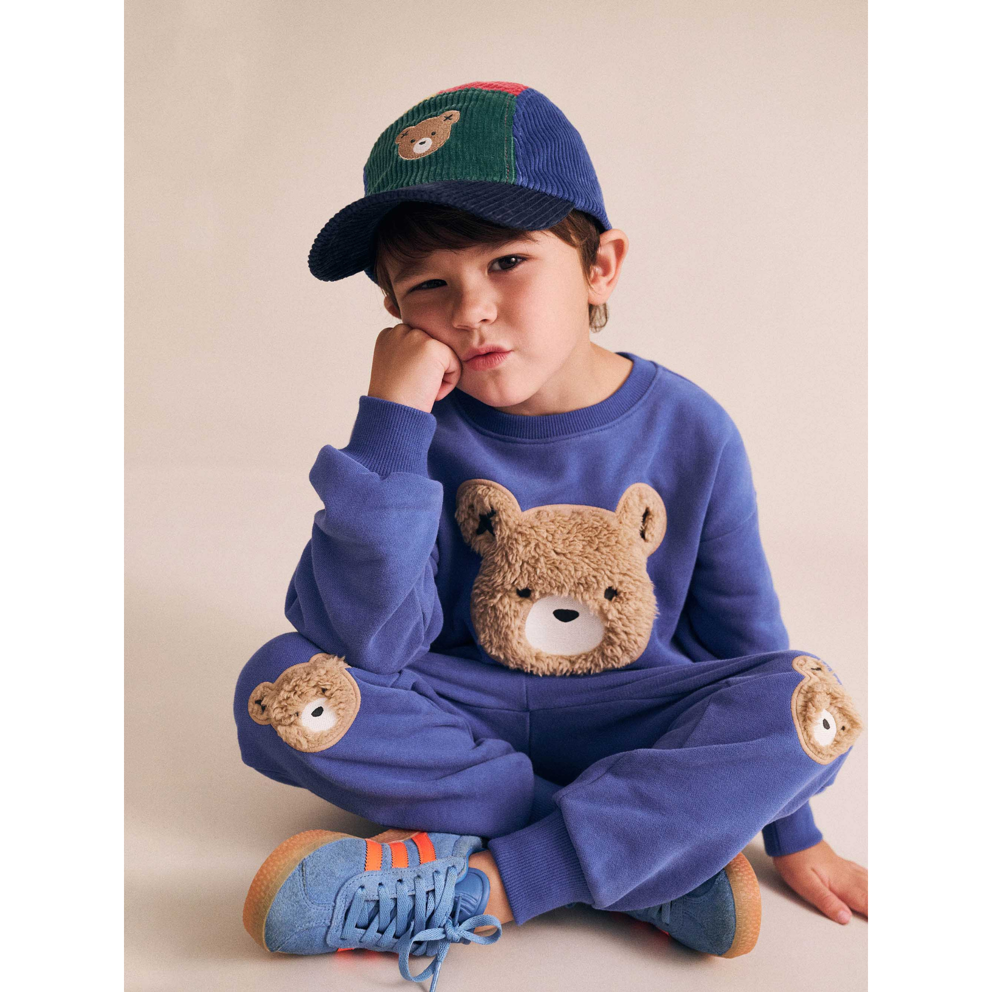 Huxbaby Furry Huxbear Cobalt Sweatshirt