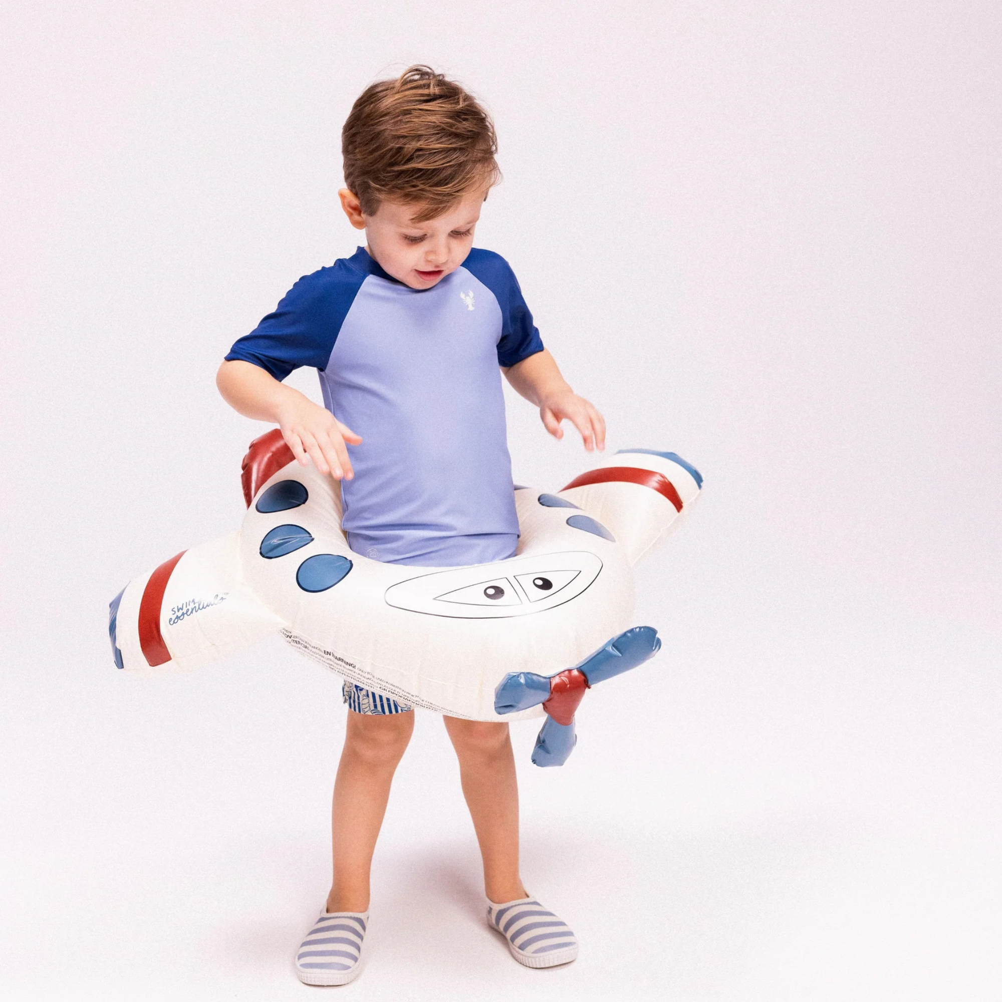 Swim Essentials Inflatable Split Swim Ring - Peter Plane, 55 cm