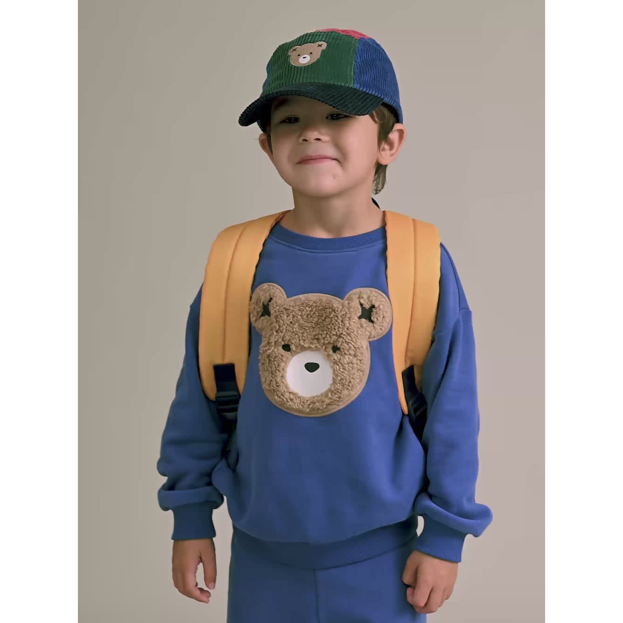 Huxbaby Furry Huxbear Cobalt Sweatshirt