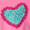 New Pre-Order Hatley Happy Heart Gather Back Tee - Aurora Pink