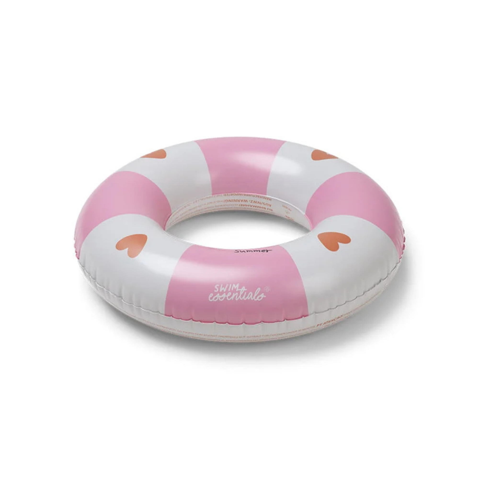 Swim Essentials Inflatable Swim Ring - Cozy Hearts, 55 cm