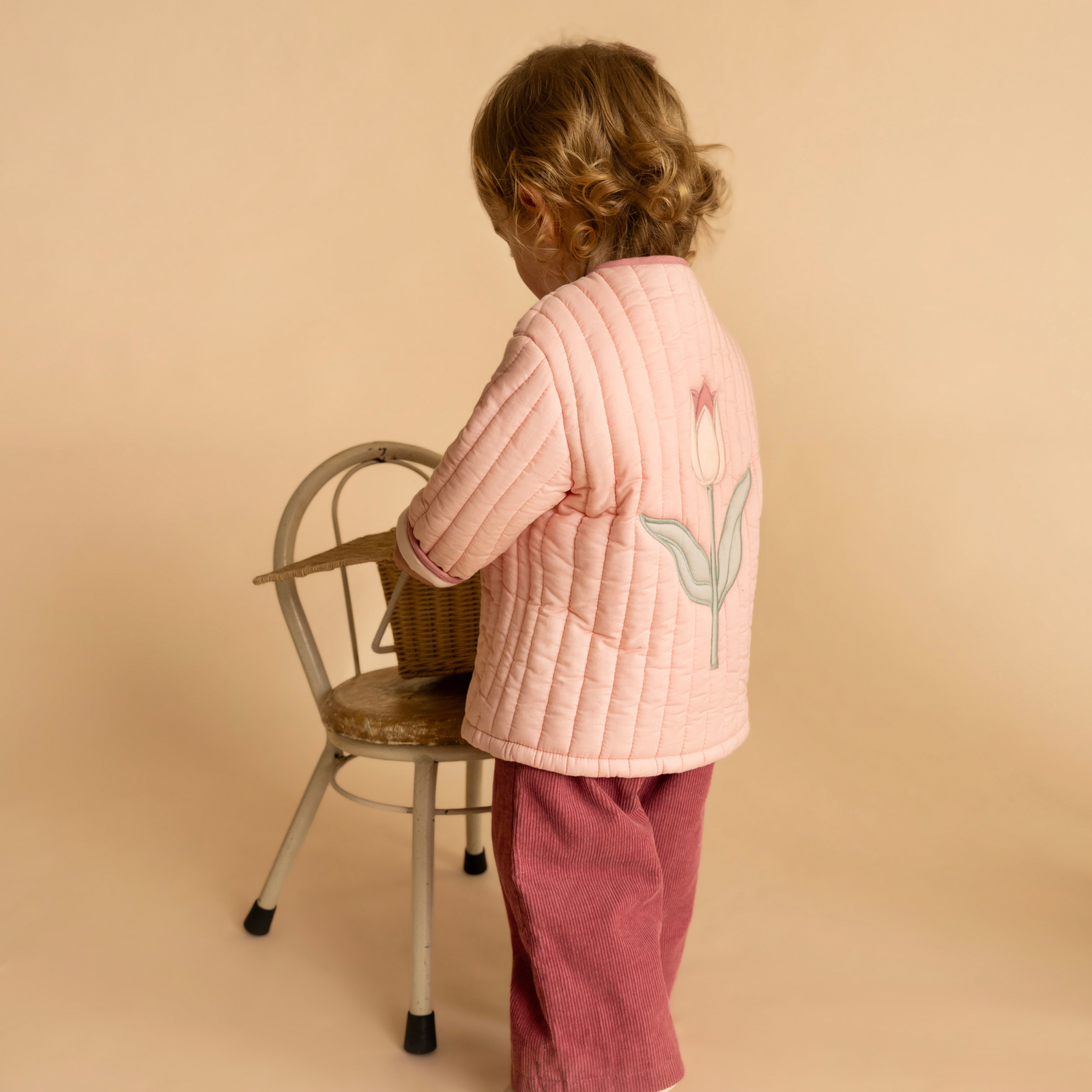 Bebe Fern Quilted Tulip Jacket - Blossom