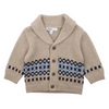 Bebe Liam Fairisle Knitted Cardigan - Nutmeg Marl