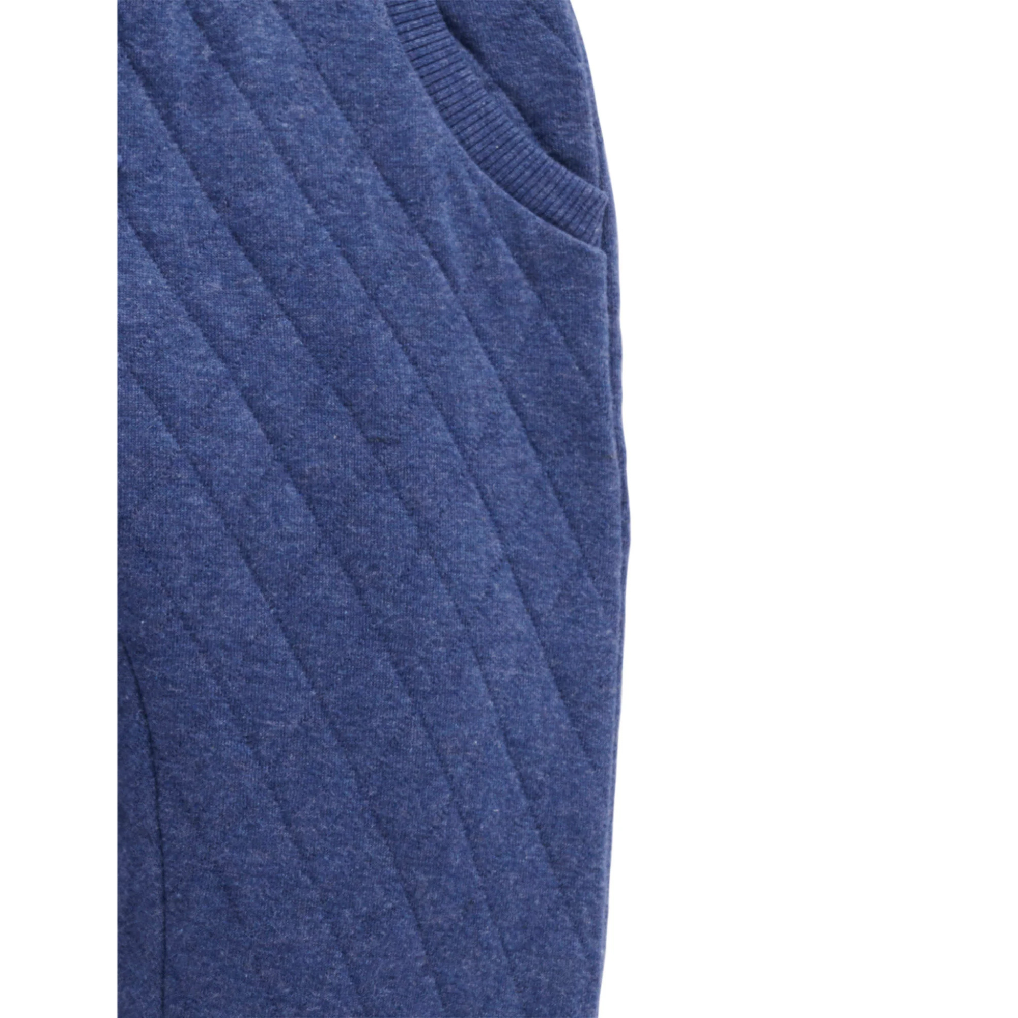Purebaby Quilted Track Pants - Midnight Melange