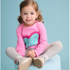 New Pre-Order Hatley Happy Heart Gather Back Tee - Aurora Pink