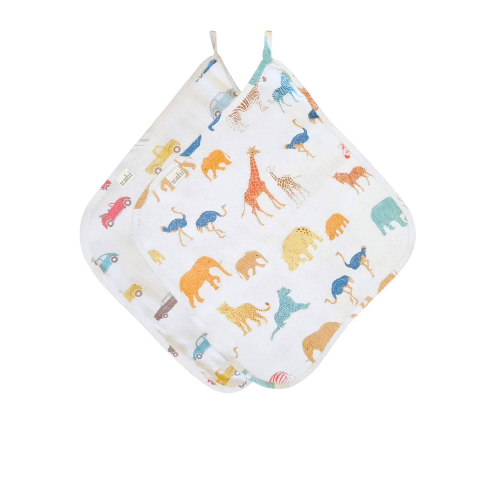 Toshi Baby Washcloth Muslin-2pcs - Congo Dawn