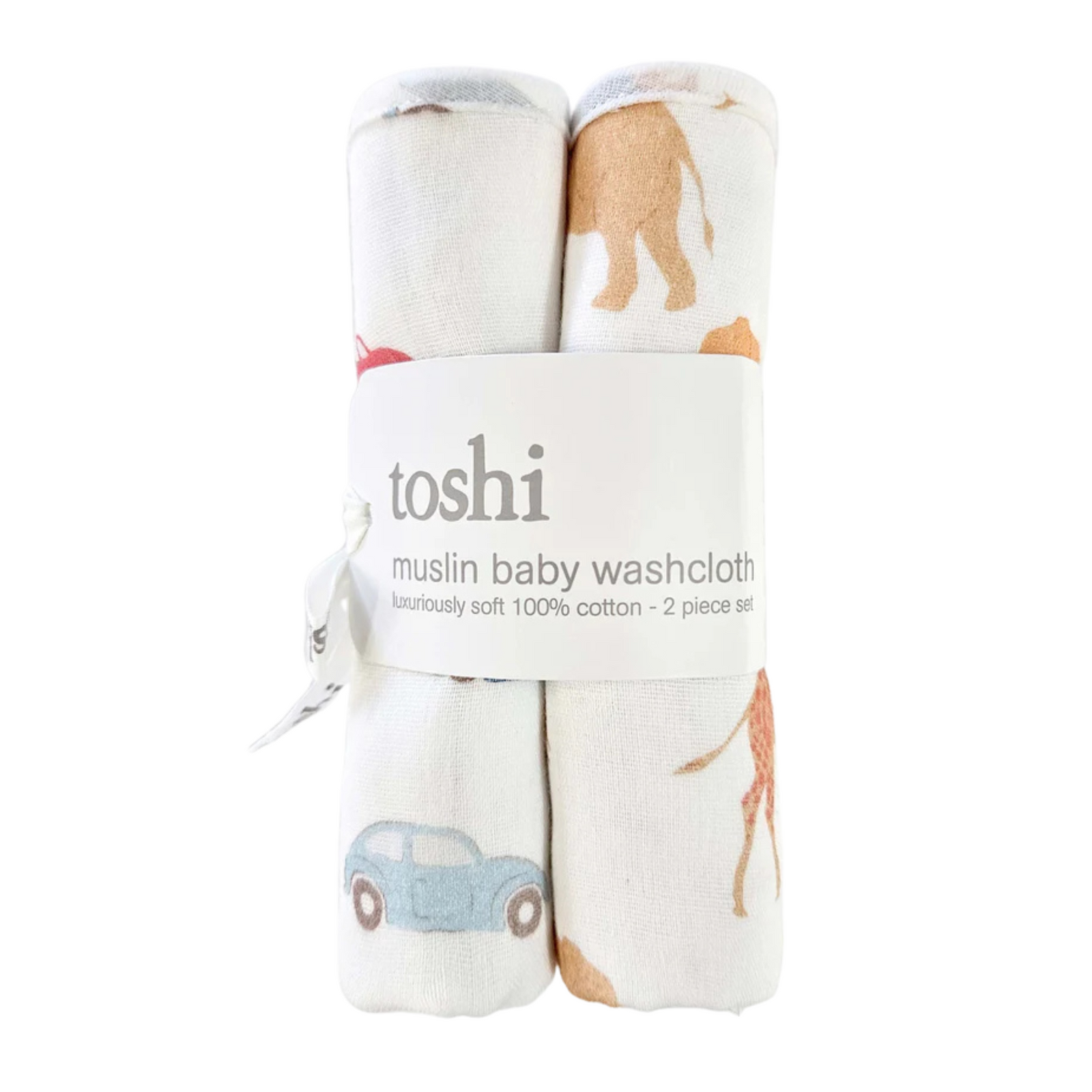 Toshi Baby Washcloth Muslin-2pcs - Congo Dawn