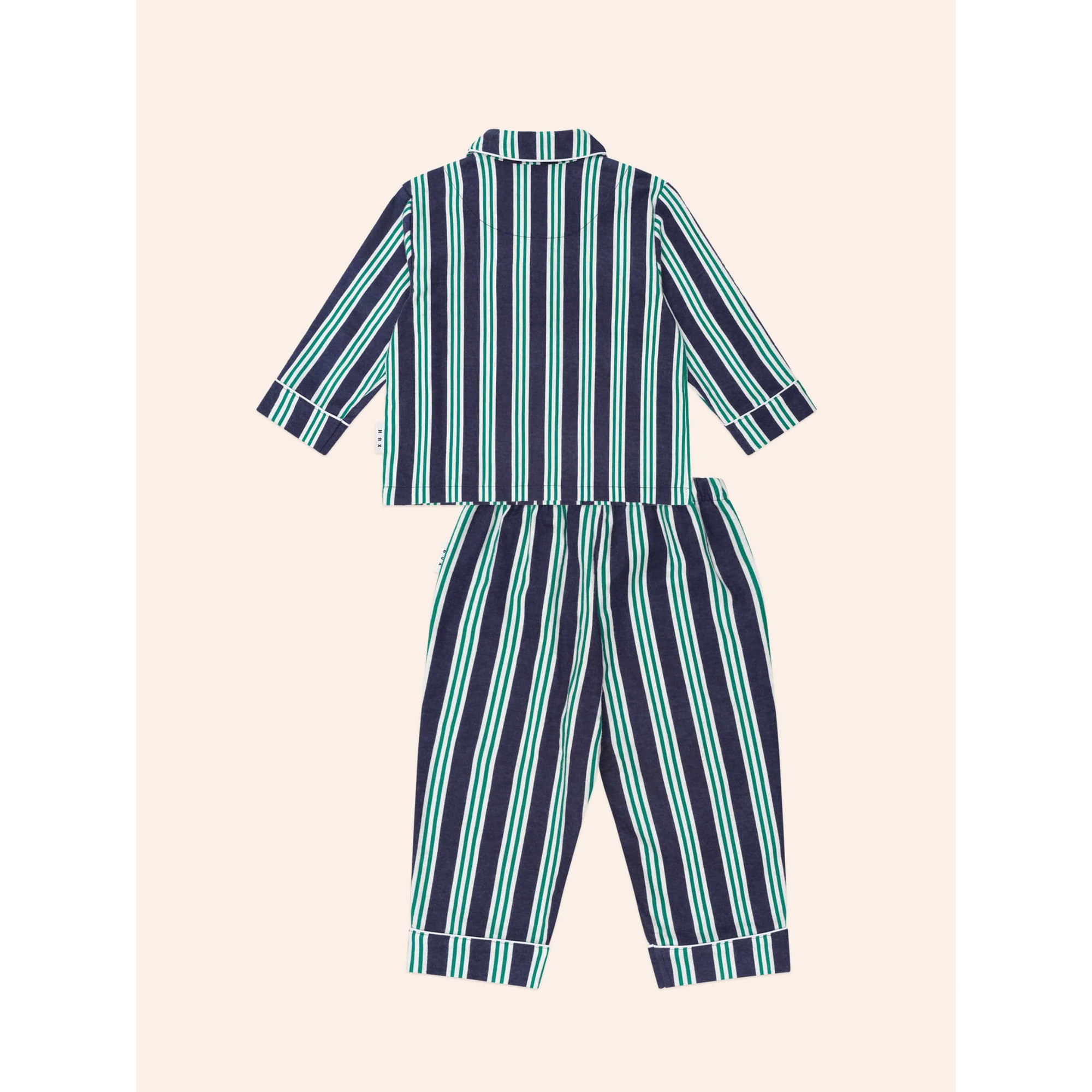 Huxbaby Classic Stripe Flannel Pj Set