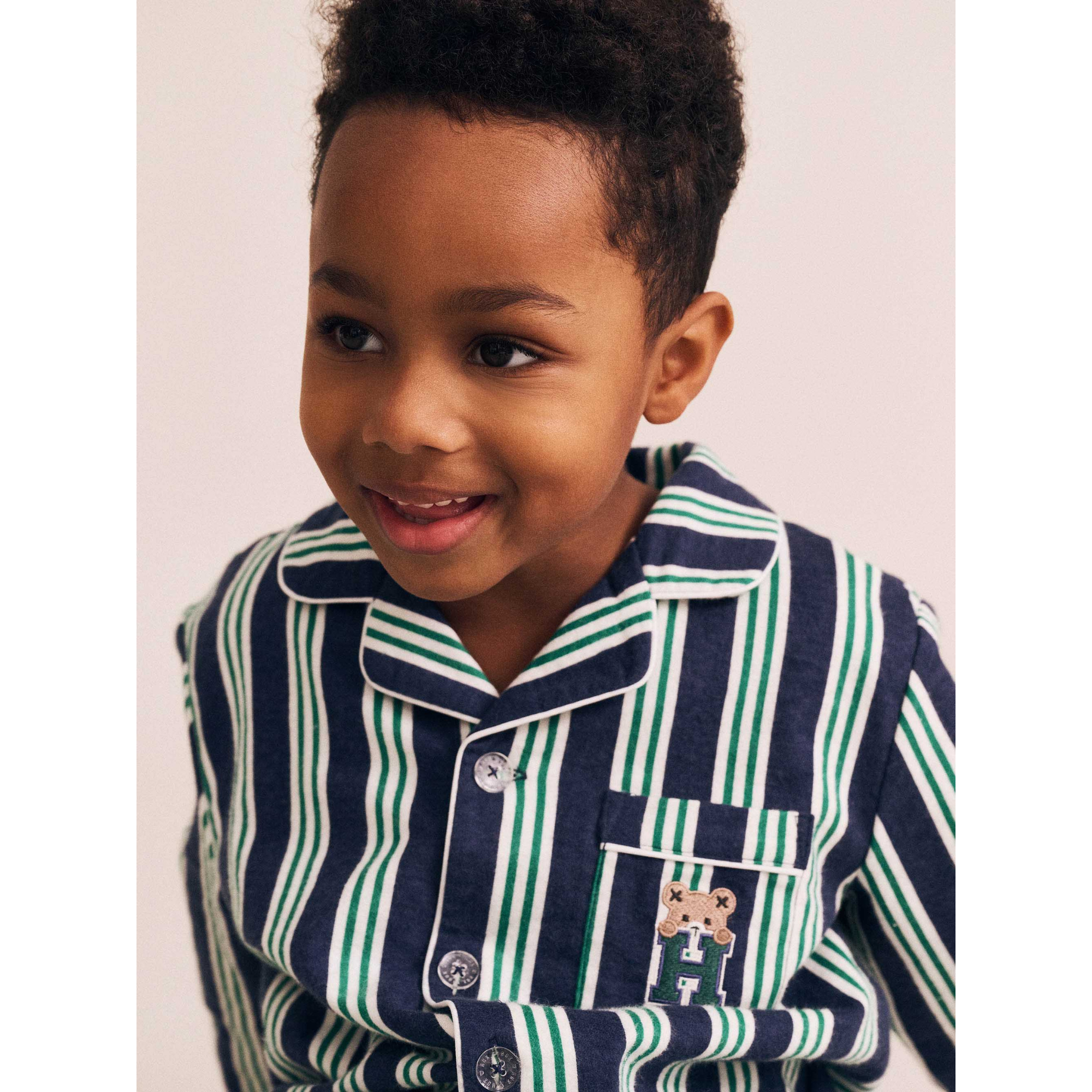 Huxbaby Classic Stripe Flannel Pj Set