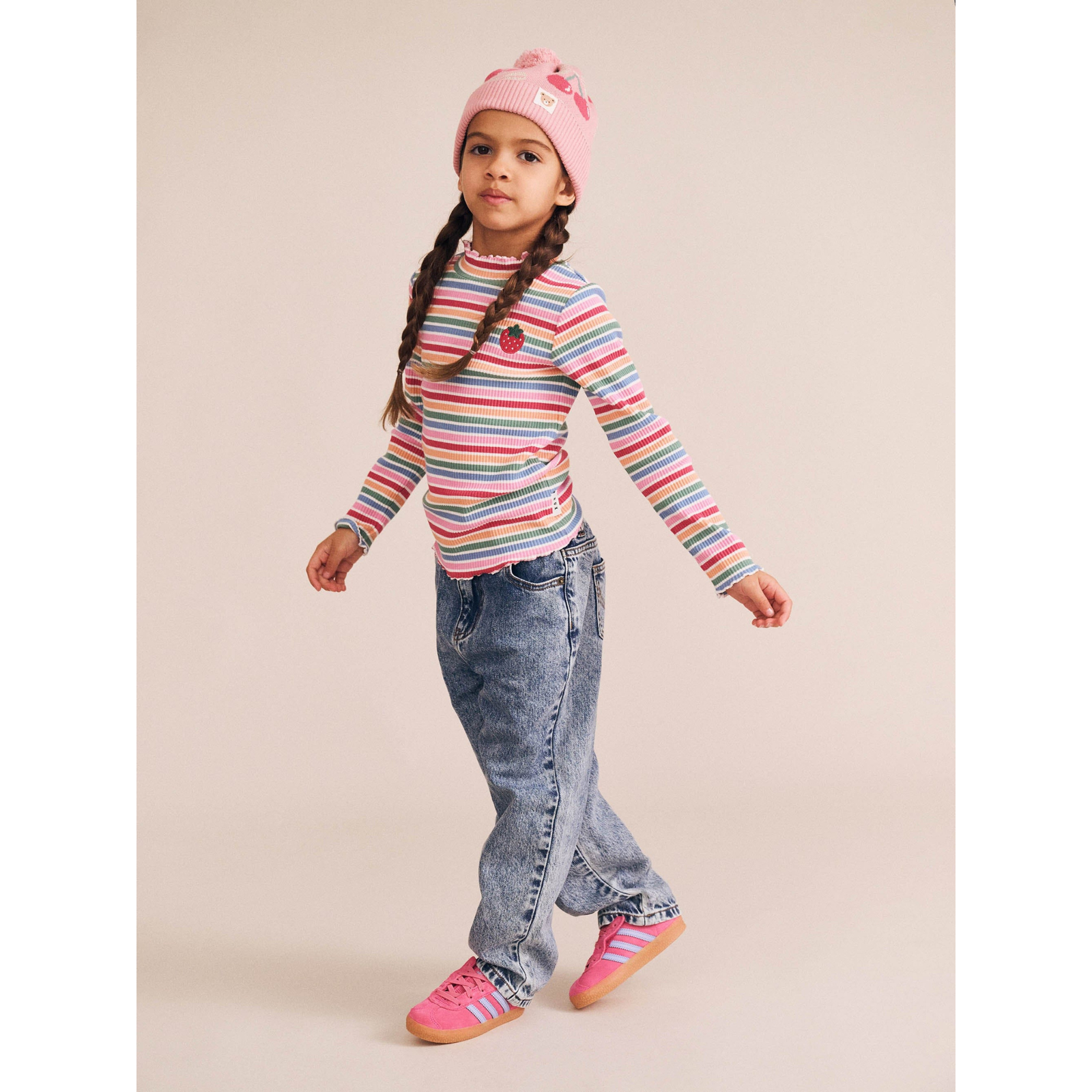 Huxbaby Tutti Frutti Stripe Rib Skivvy