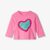 Hatley Happy Heart Gather Back Tee - Aurora Pink