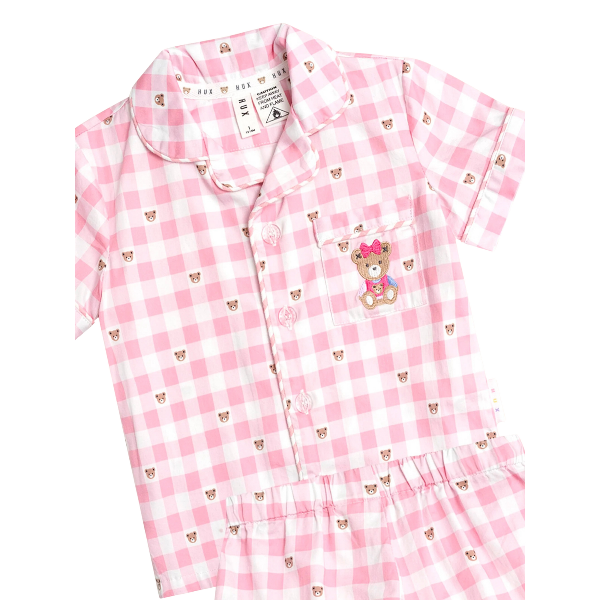 Huxbaby - Huxette Check PJs- Pink