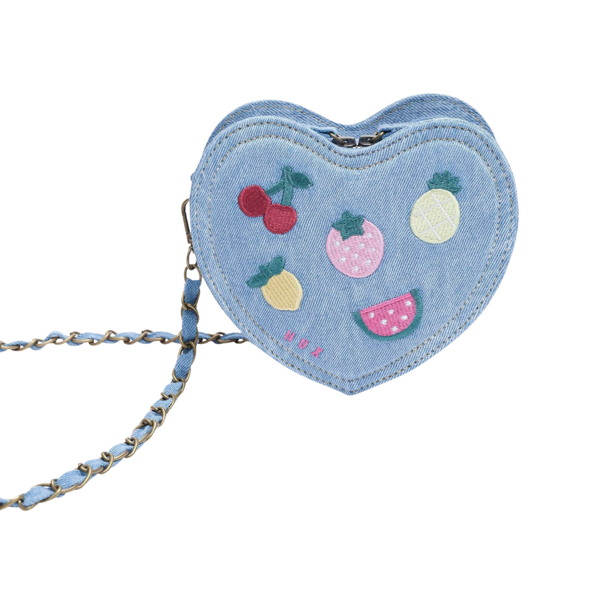 Huxbaby - Heart Fruit Denim Shoulder Bag