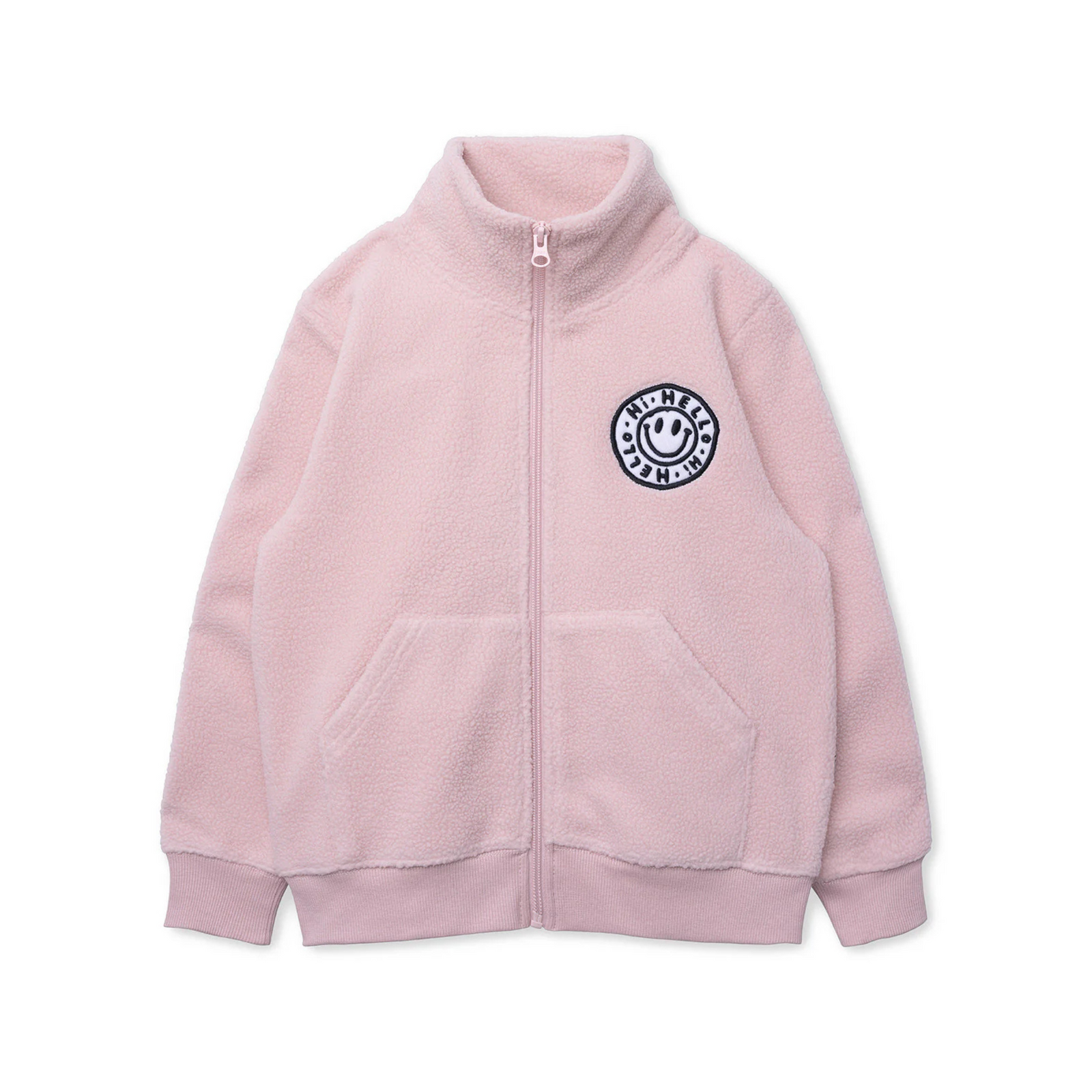 Minti Happy Teddy Zip Up - Blush