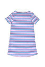 Milky Lilac Stripe Rib Dress