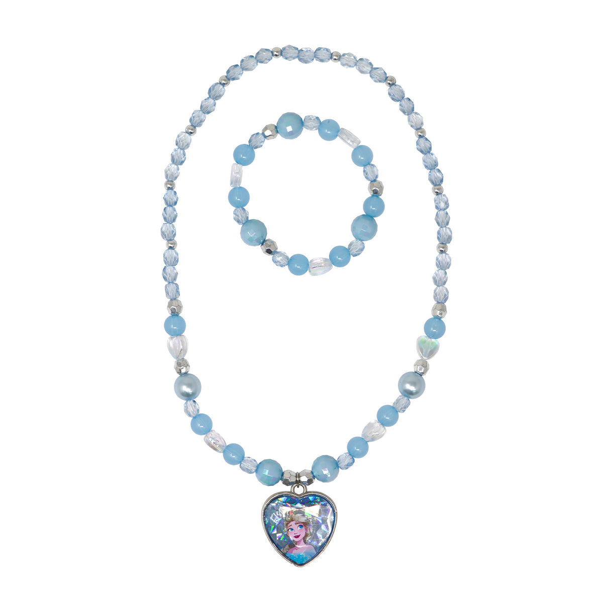 Disney Frozen Elsa Necklace and Bracelet Set