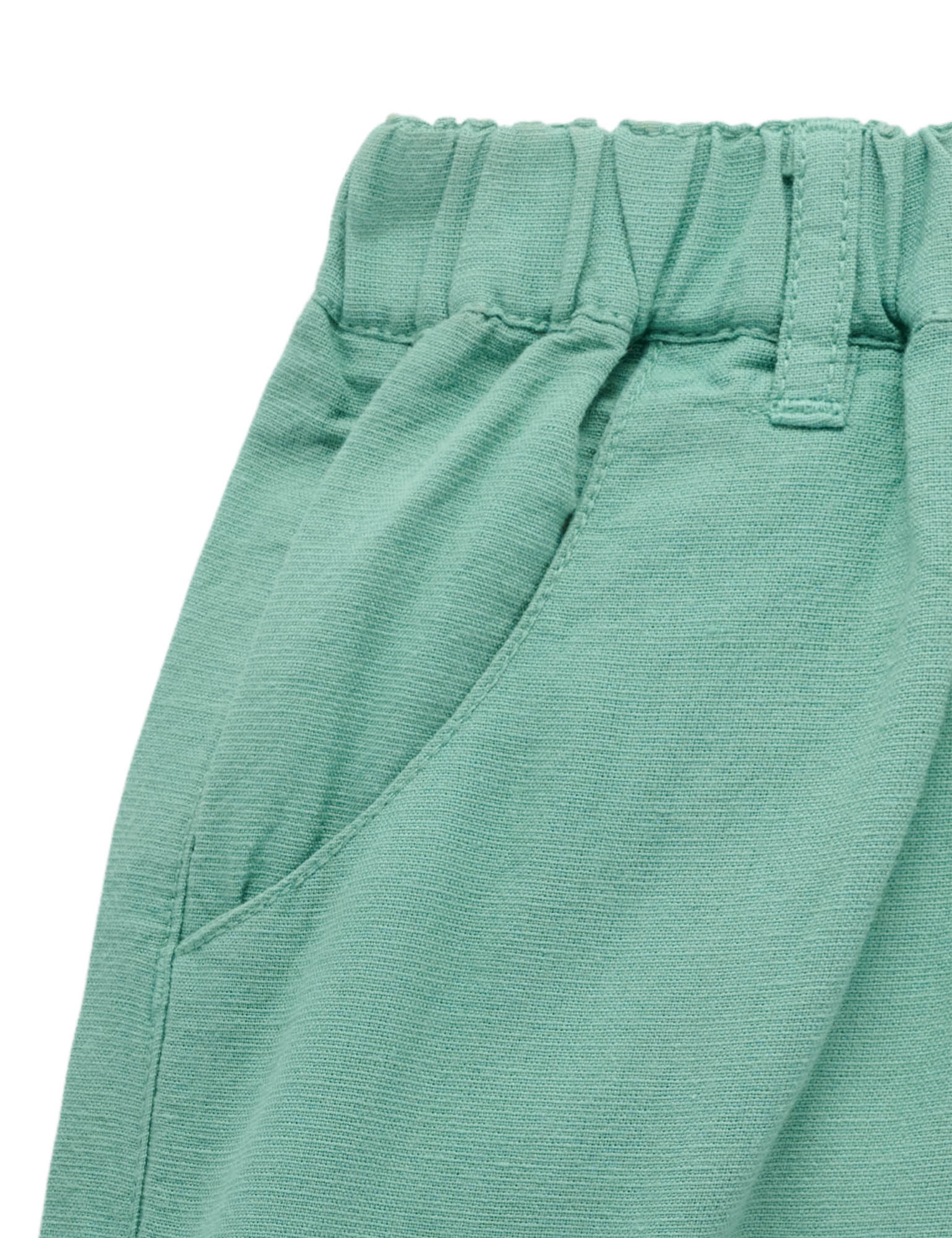 Purebaby Linen Blend Shorts - Iguana