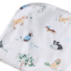 DOG PARK - Snuggle Hunny Baby Jersey Wrap &amp; Beanie Set