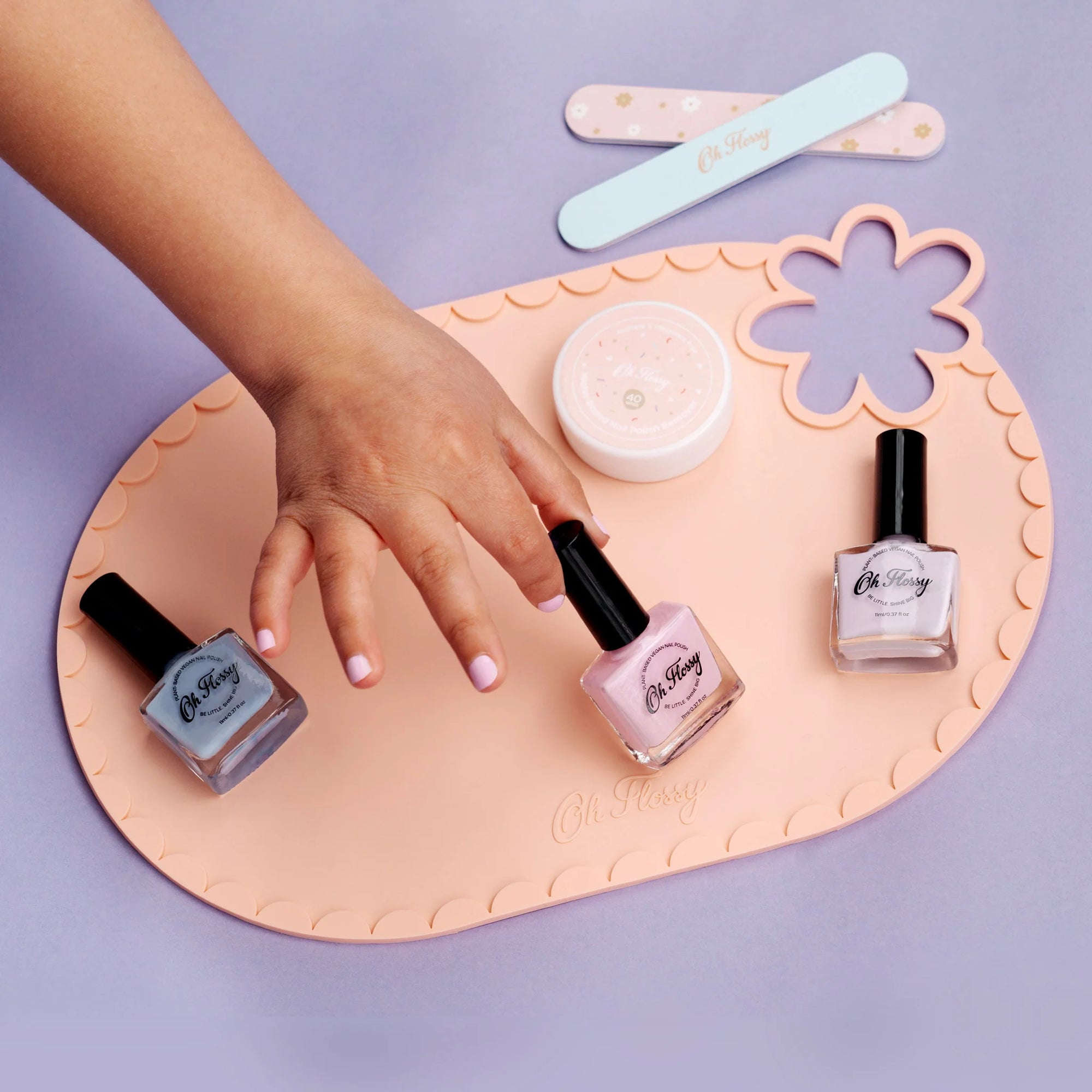Oh Flossy Pink Pamper Nail Polish Set