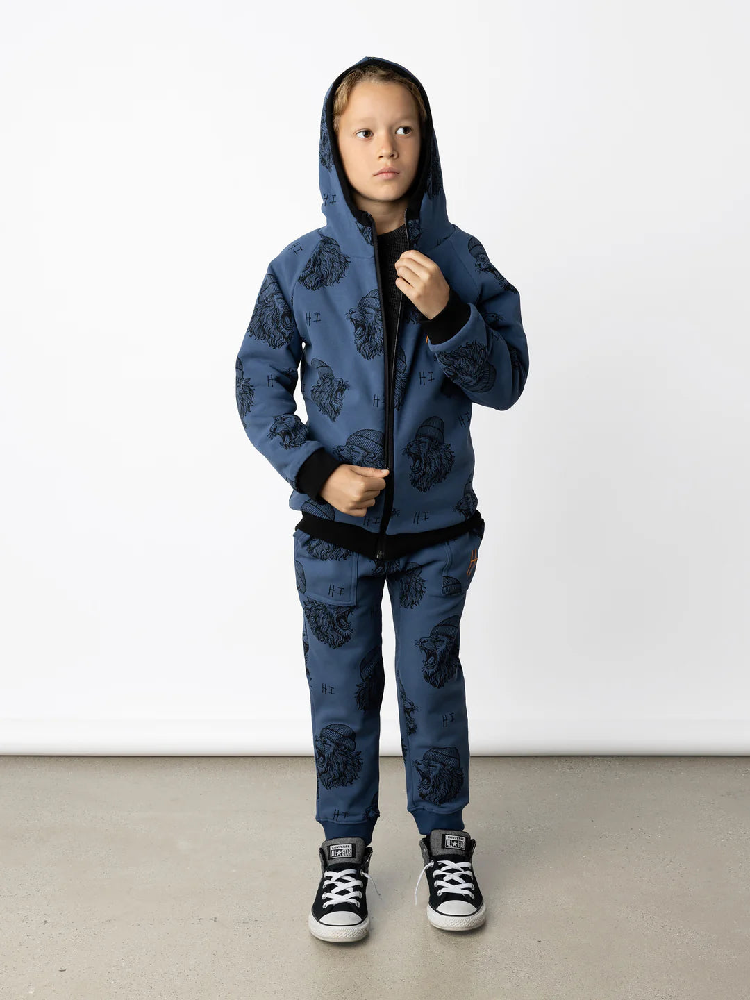 Minti Roar Furry Reversible Zip Up
