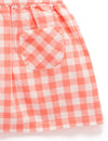 Purebaby Coral Gingham Pinnie