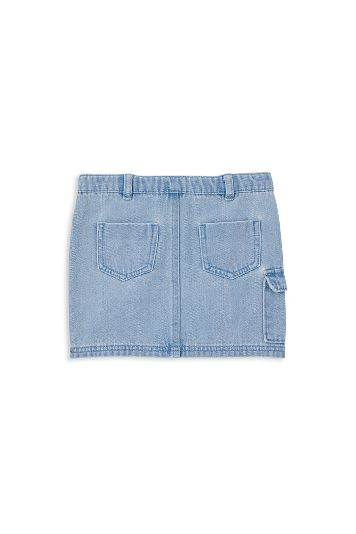 Milky Denim Skirt - Denim