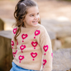 Fox &amp; Finch Girls Hearts Jumper