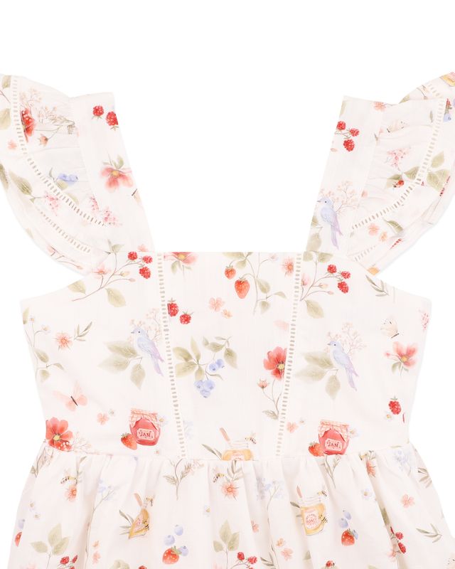 POPPY PRINT POPPY DRESS - 1-7Y