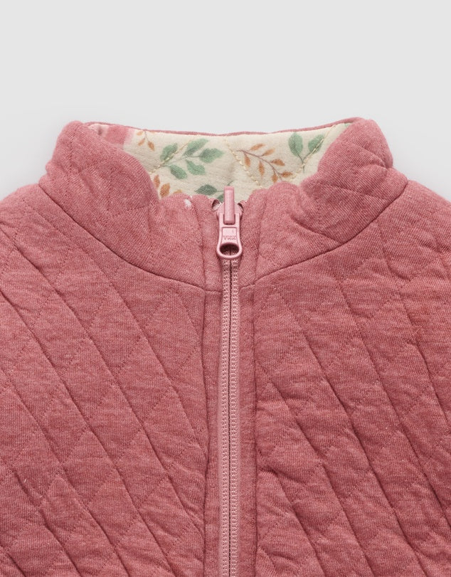 Purebaby Reversible Quilted Jacket -  Patchwork Print