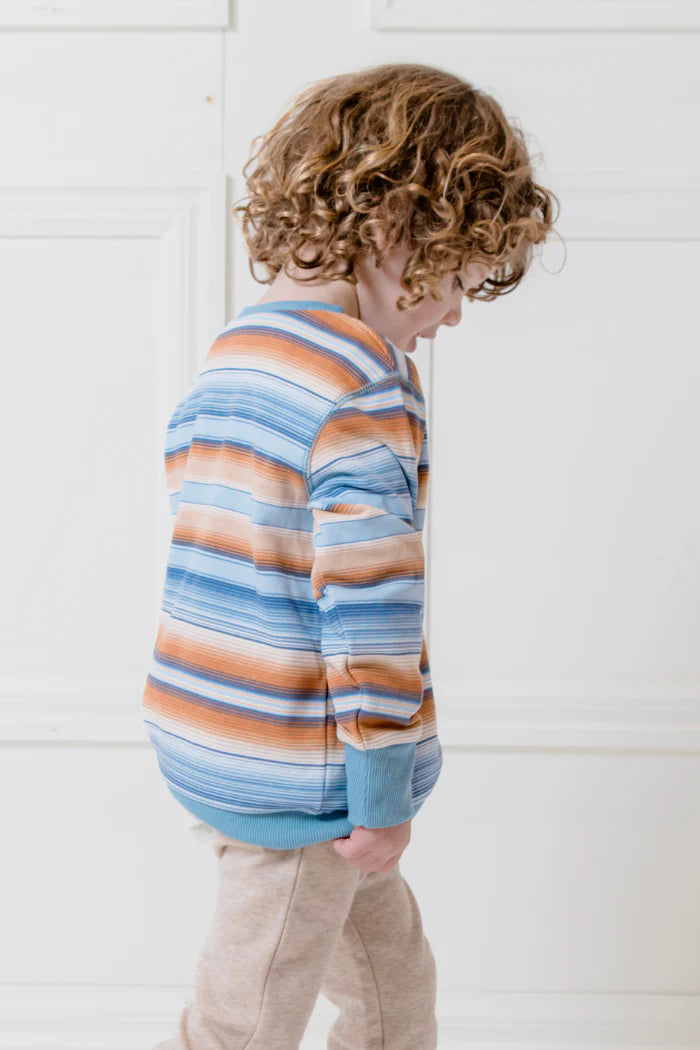 Milky Ombre Stripe Fleece Sweat