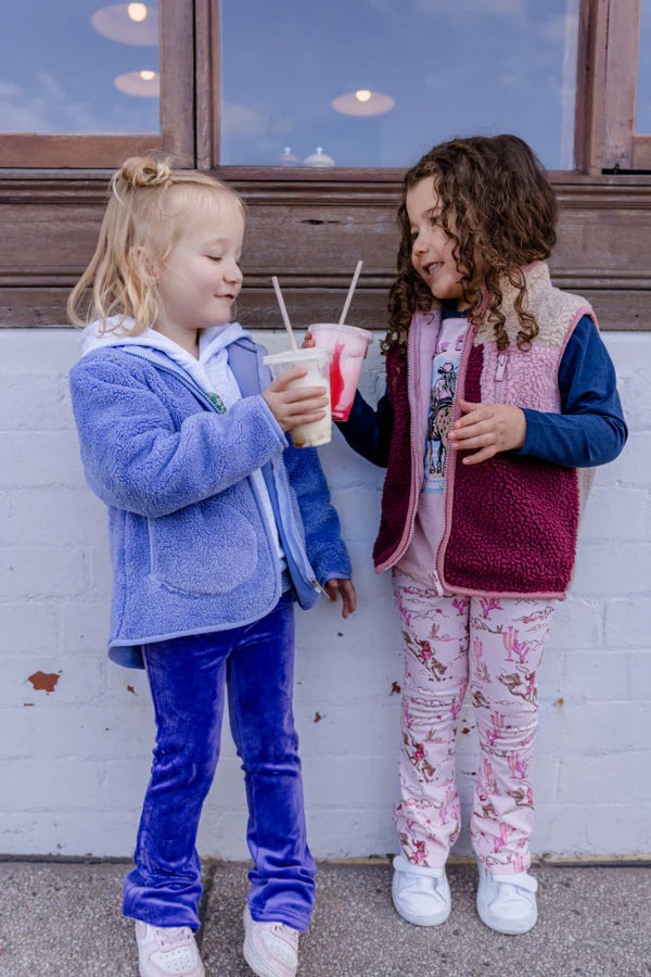 Milky Rowdy Rider Flared Legging - Lotus Pink