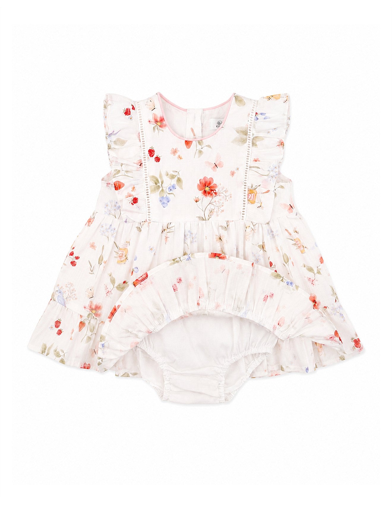 Poppy Print Overlay Dress