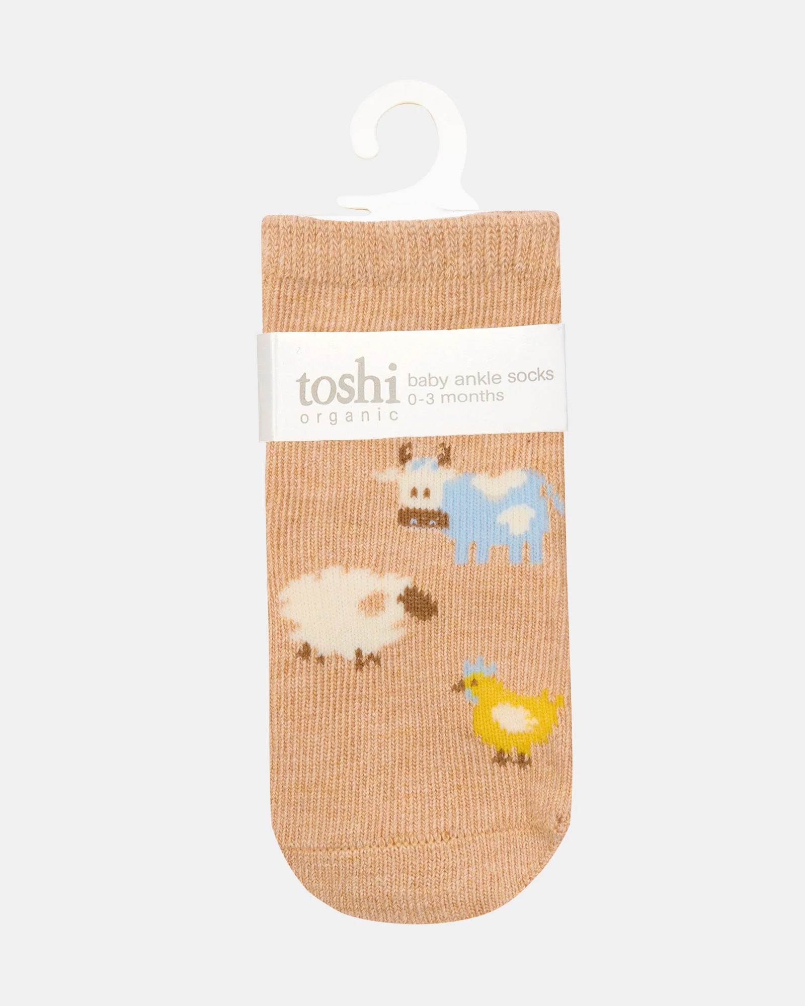 Toshi Organic Socks Ankle Jacquard Farm Buddies