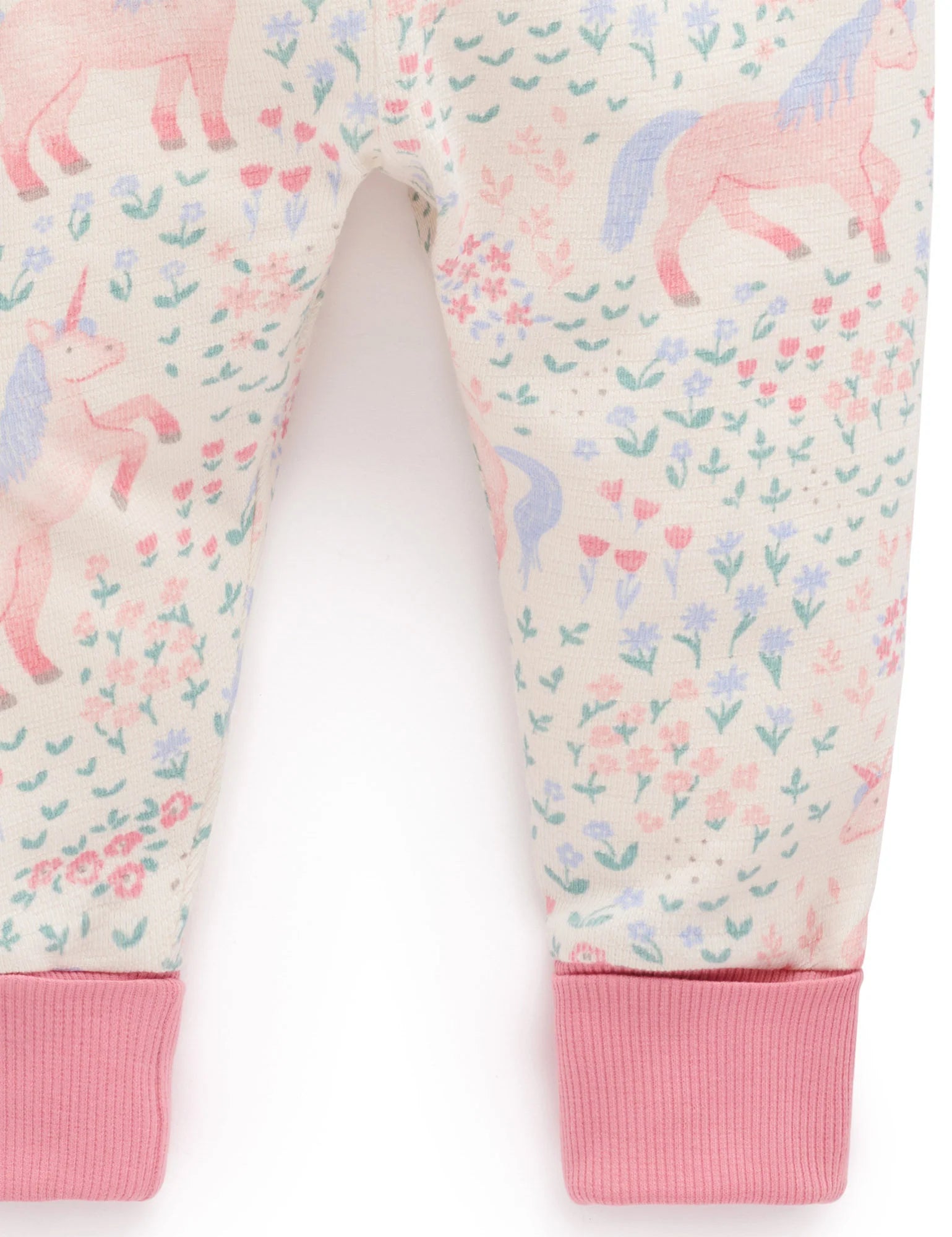 Purebaby Unicorn Long Sleeve Textured PJ Set