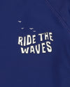 Bebe Ride the Wave LS Rash Top - Navy