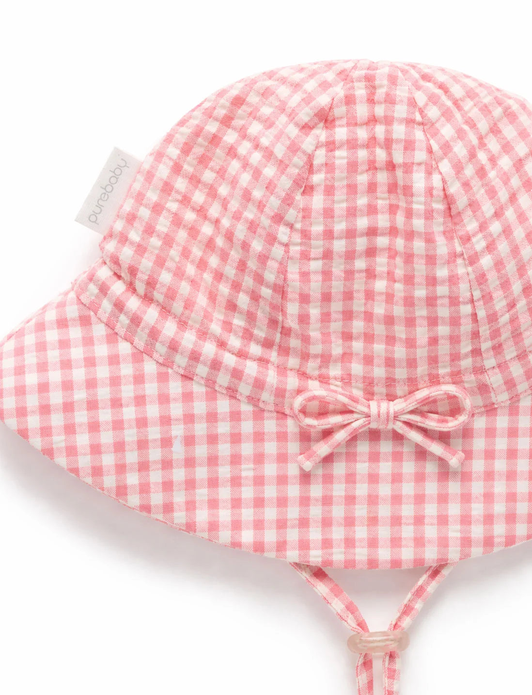 Gingham Sunhat - Pomegranate Gingham