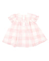 Lara Cutwork Dress - Pink Check