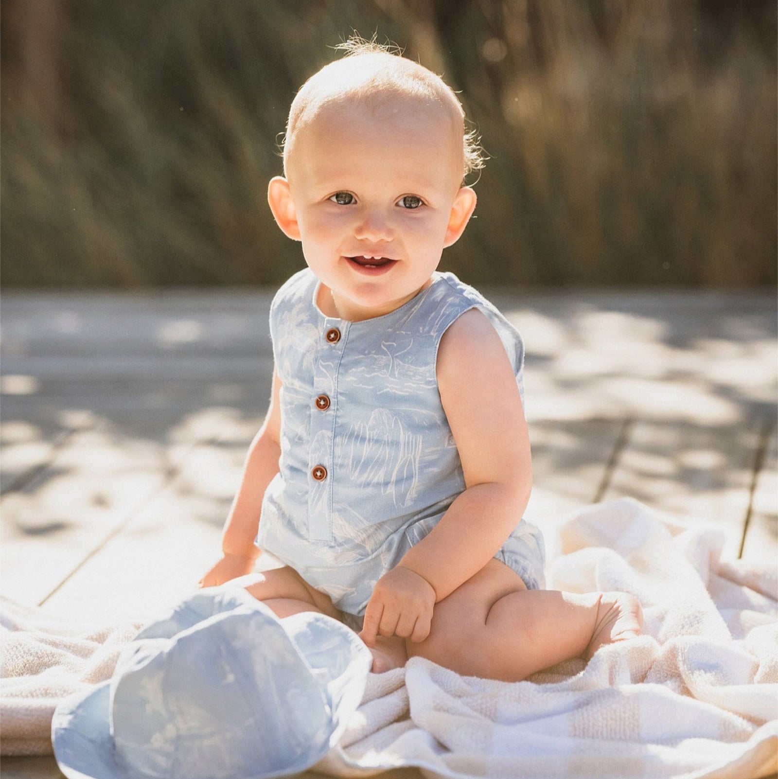 Fox & Finch Surf's Up Linework Romper