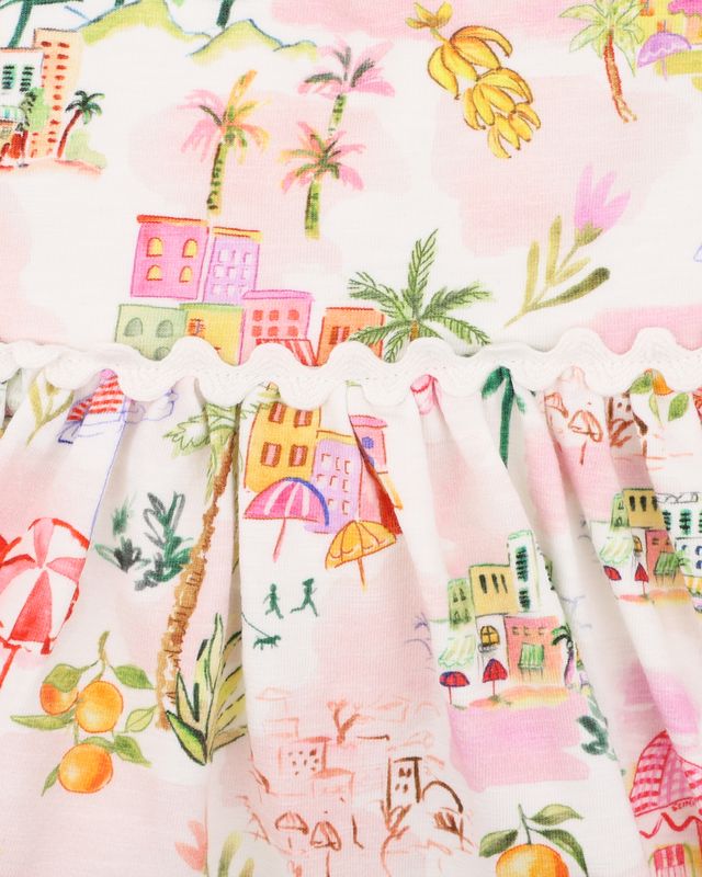Paradiso Print Organic Overlay Dress