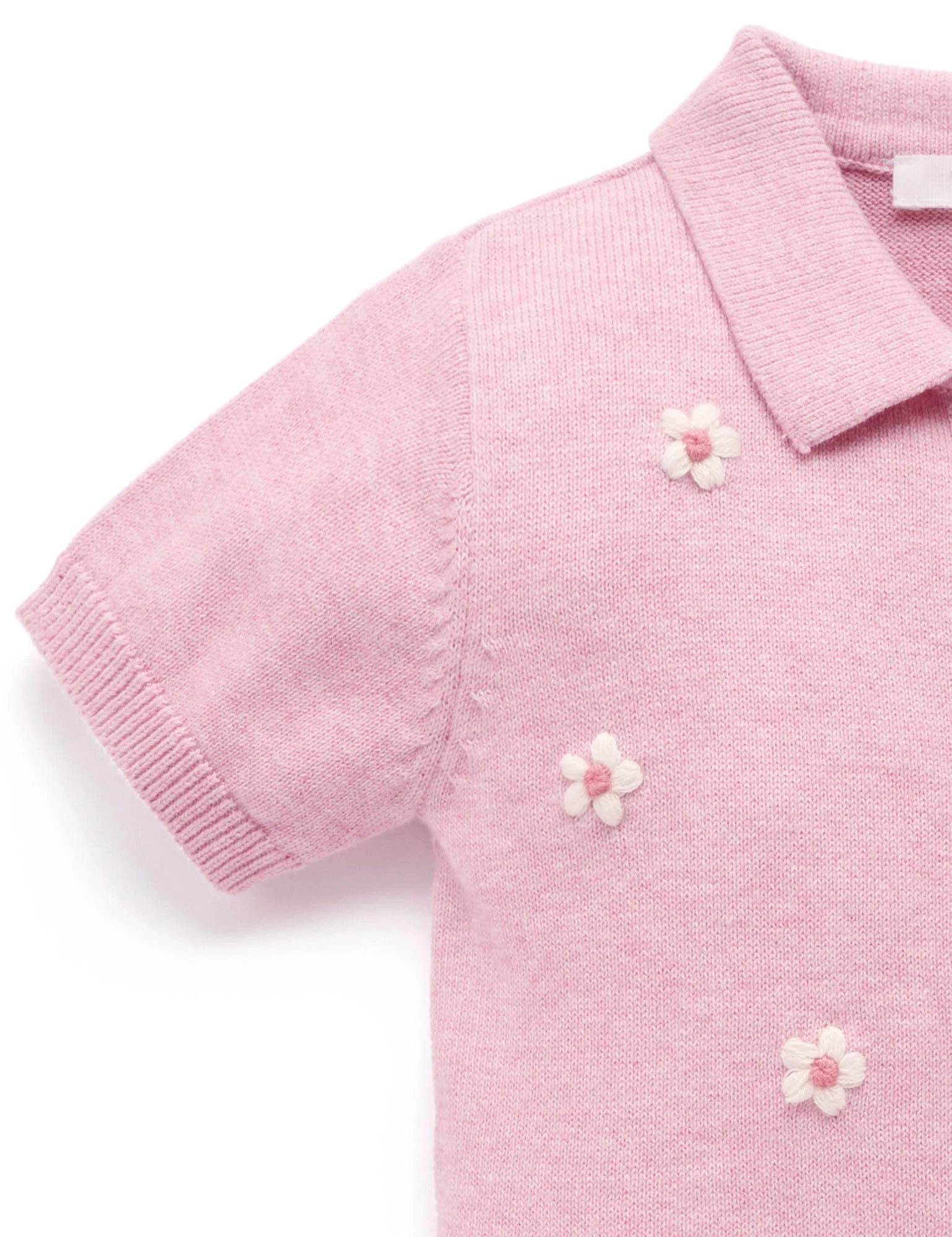 Knitted Embroidered Set - Petunia Melange
