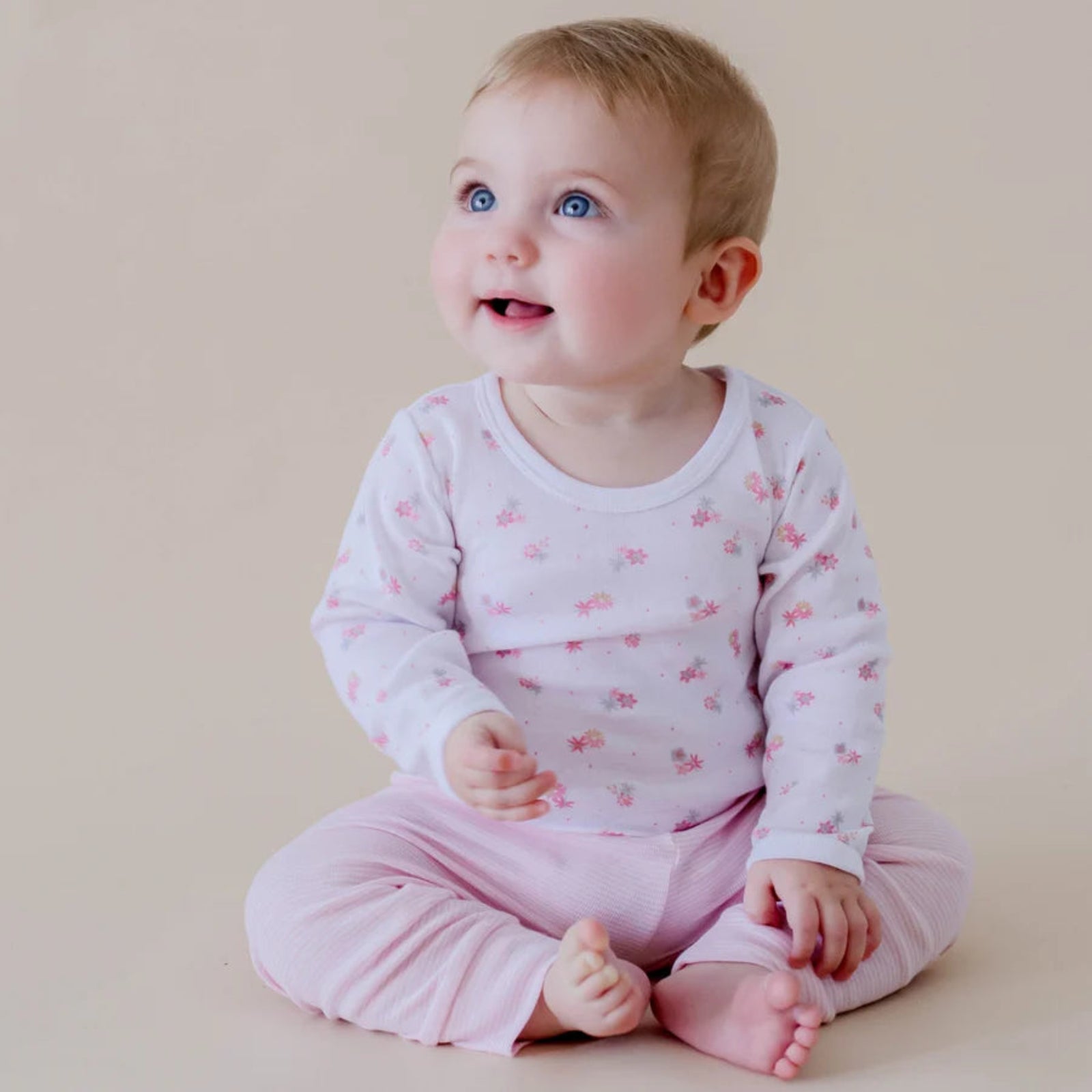 Marquise Bodysuit and Legging Set - Floral/Pink