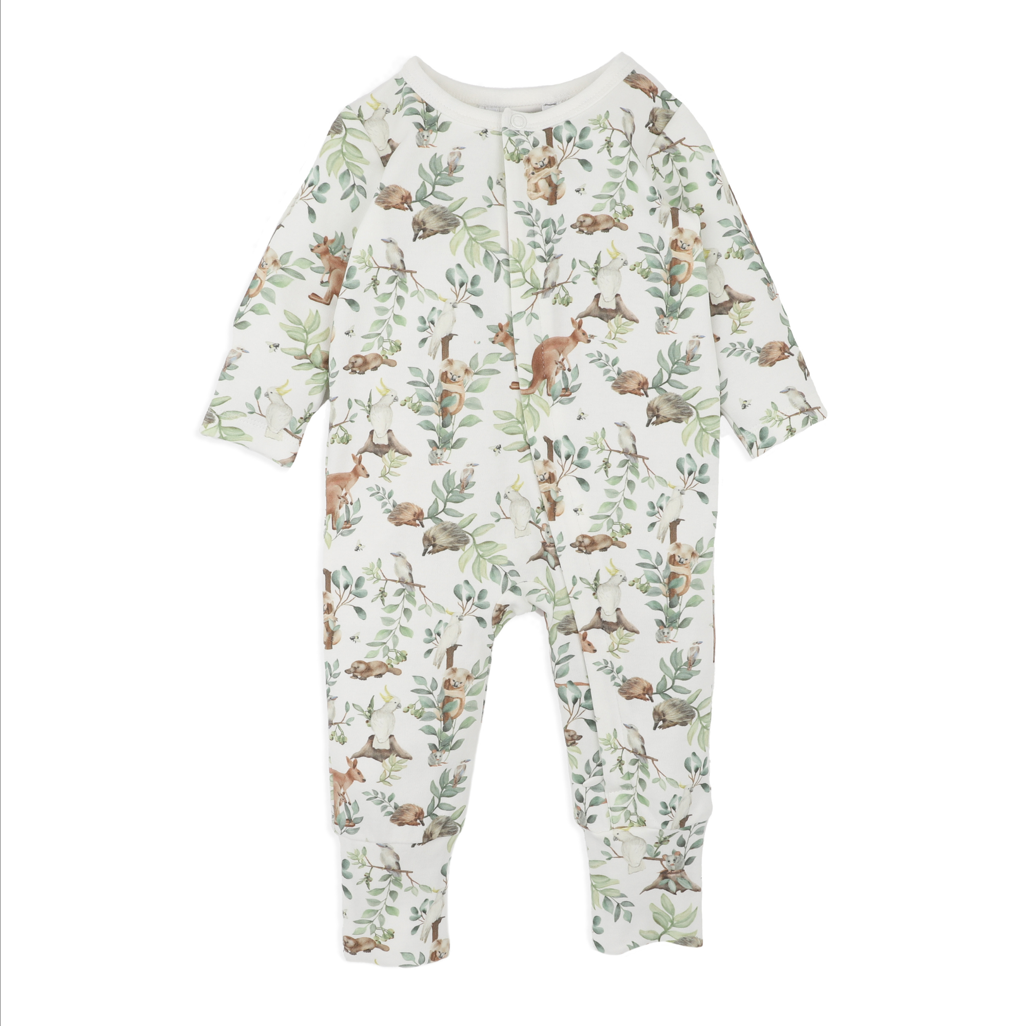 Bebe Charlie  organic ls zipsuit - Charlie print