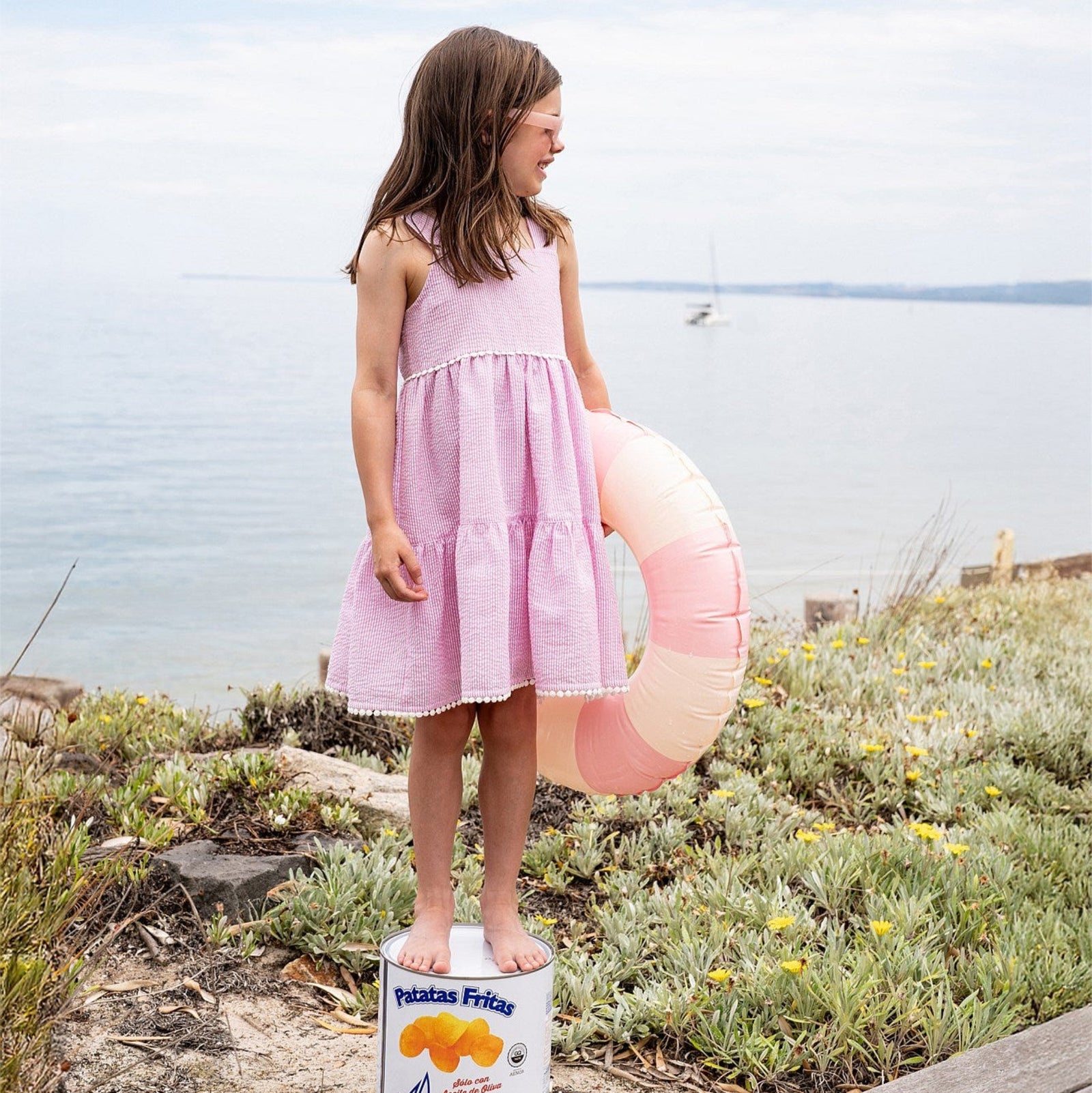 Pink Stripe Resort Sundress